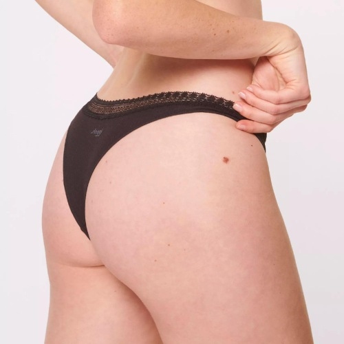 Sloggi GO Ribbed zwart brazilian