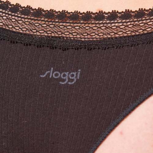 Sloggi GO Ribbed zwart brazilian