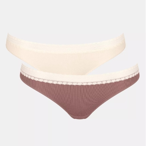 Sloggi GO Ribbed bruin brazilian