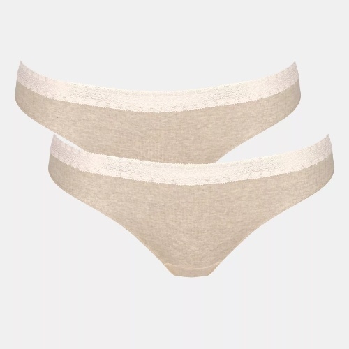 Sloggi GO Ribbed grijs brazilian