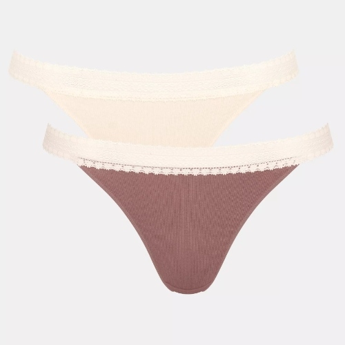 Sloggi GO Ribbed bruin slip