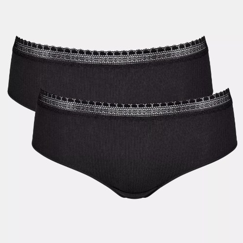 Sloggi GO Ribbed zwart short