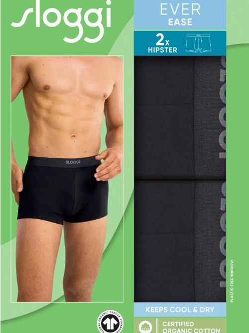 Sloggi Men Ever Ease zwart katoenen trunk