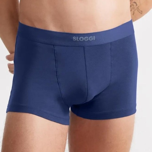 Sloggi Men Ever Ease blauw katoenen trunk