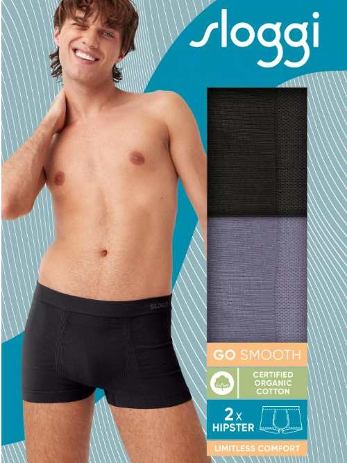 Sloggi Men GO Smooth zwart katoenen trunk