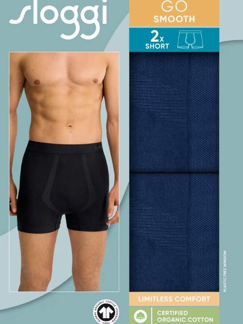 Sloggi Men GO Smooth marine blauw boxershort