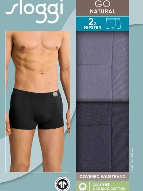 Sloggi Men GO Natural grijs katoenen trunk