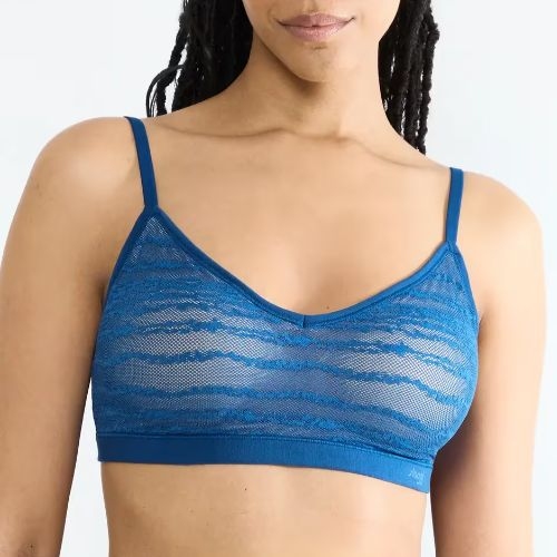 Sloggi Free Evolve blauw niet voorgevormde bh
