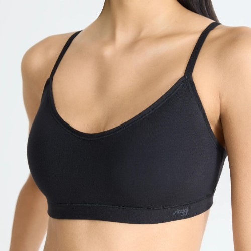 Sloggi Free Evolve zwart voorgevormde bikinitop