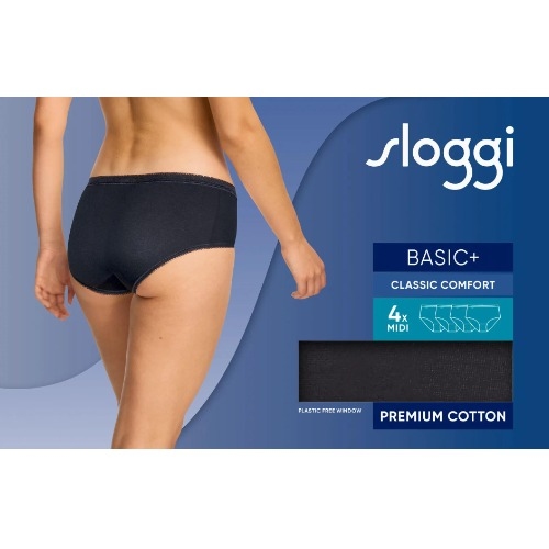 Sloggi Basic+ zwart slip