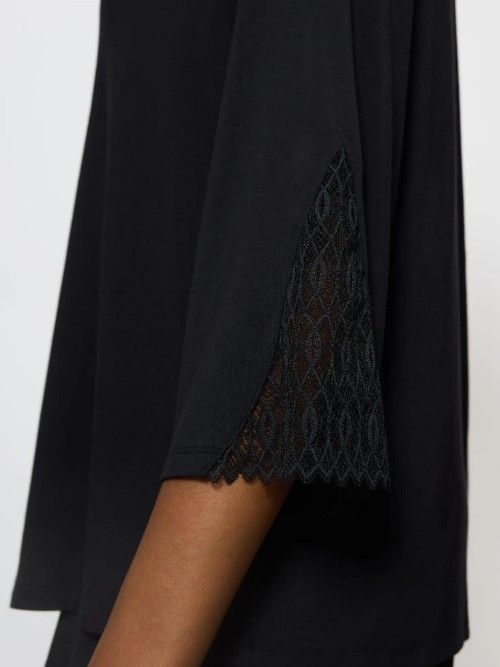 Triumph Aura Spotlight zwart slaapshirt