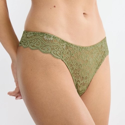 Triumph Amourette olijf groen string