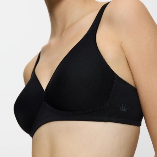 Triumph Modern Soft+Cotton zwart wireless bh