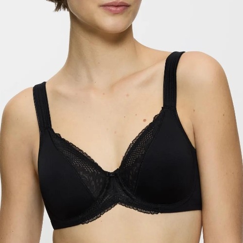 Triumph Modern Lace+Cotton zwart niet voorgevormde bh