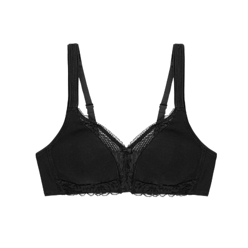 Triumph Modern Lace+Cotton zwart niet voorgevormde bh