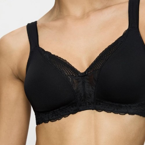 Triumph Modern Lace+Cotton zwart niet voorgevormde bh
