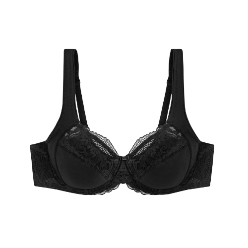 Triumph Modern Lace+Cotton zwart niet voorgevormde bh