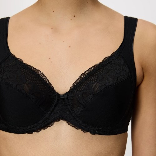Triumph Modern Lace+Cotton zwart niet voorgevormde bh