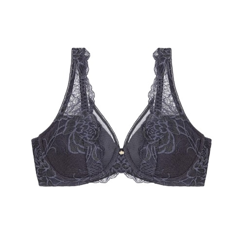 Triumph Wild Peony Florale grijs voorgevormde bh