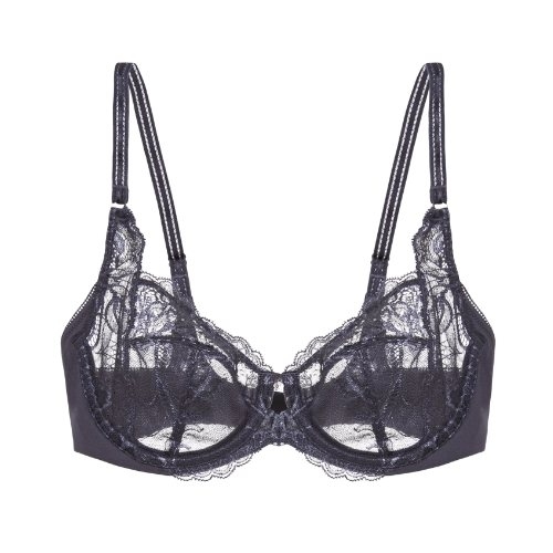 Triumph Wild Peony Florale grijs niet voorgevormde bh