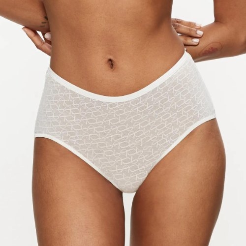 Triumph Signature Sheer gebroken wit high brief