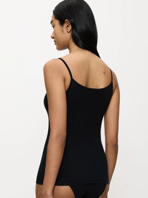 Triumph Feel of Cotton zwart spaghetti top