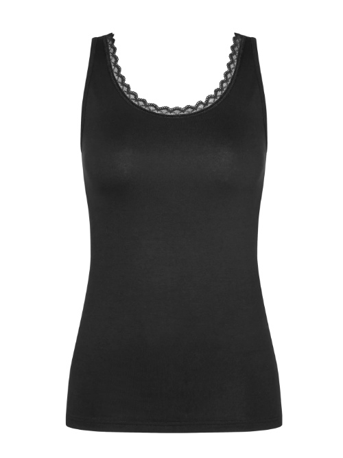 Triumph Feel of Cotton zwart dames hemd