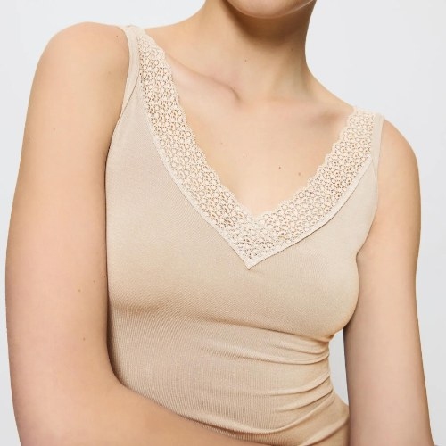 Triumph Feel of Modal beige dames hemd
