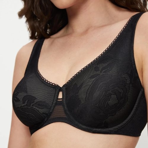 Triumph Wild Rose Sensation zwart niet voorgevormde bh