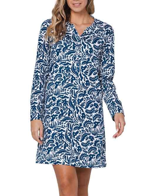 Pastunette Dames blauw nachthemd