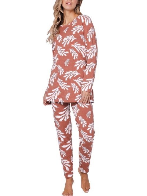 Pastunette Dames bruin pyjama