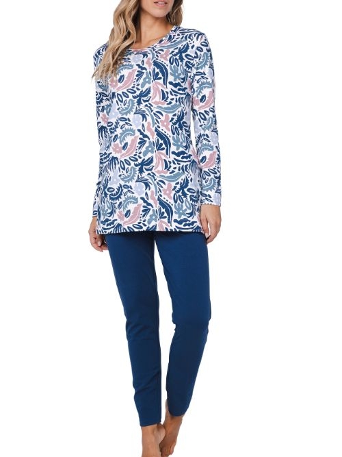Pastunette Dames blauw pyjama