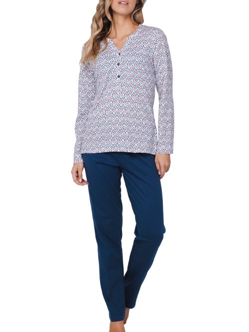 Pastunette Dames blauw pyjama