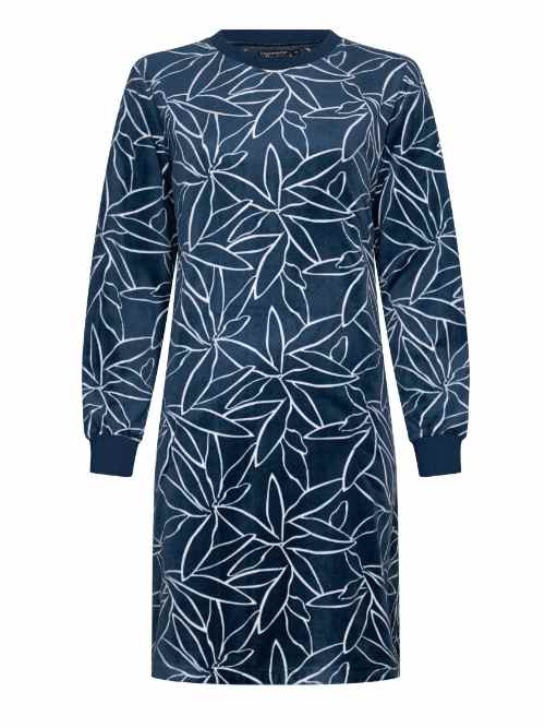 Pastunette Dames marine blauw nachthemd