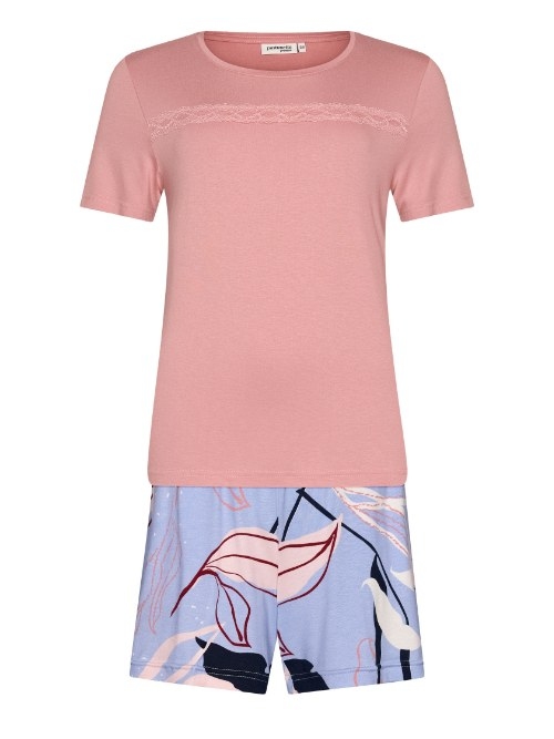 Pastunette Dames roze shortama