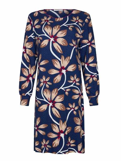 Pastunette Dames marine blauw nachthemd