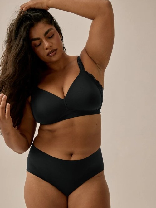 Naturana Side smoother zwart wireless bh