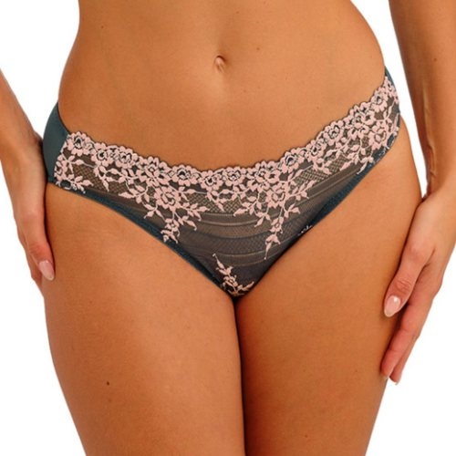 Wacoal Lingerie Embrace Lace grijs/roze slip