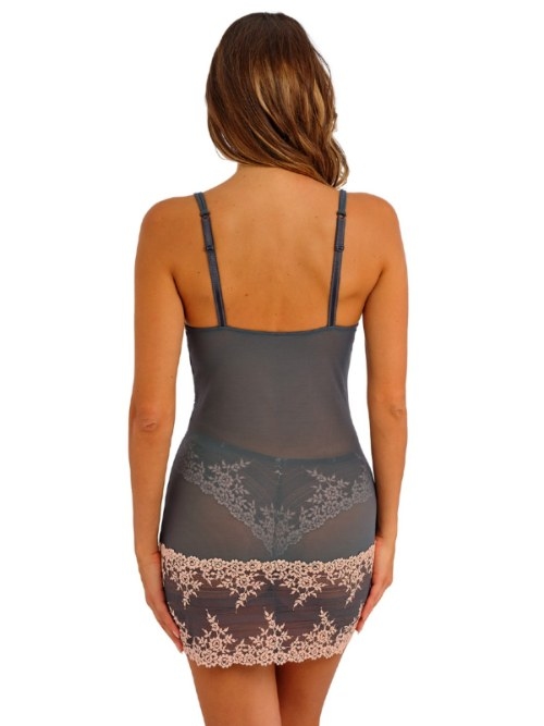 Wacoal Lingerie Embrace Lace grijs/roze slipdress