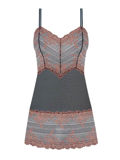 Wacoal Lingerie Embrace Lace grijs/roze slipdress