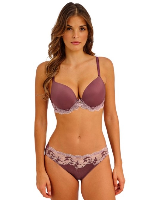 Wacoal Lingerie Modern Affair bruin/roze slip