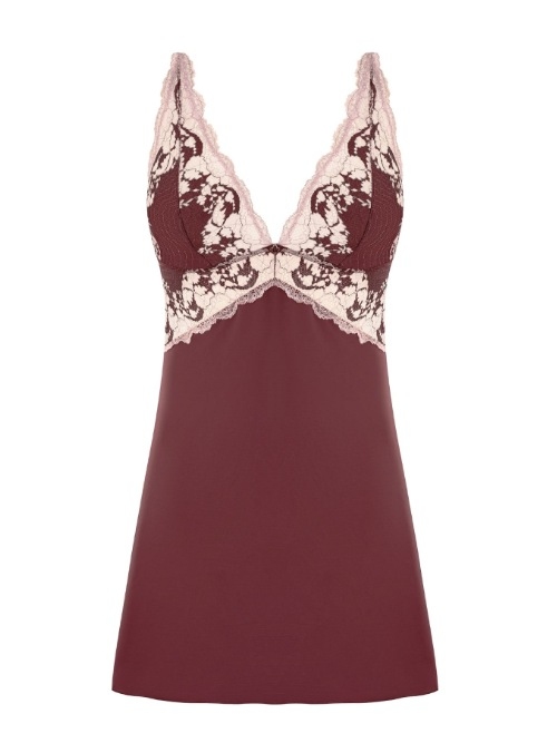 Wacoal Lingerie Modern Affair bruin/roze slipdress