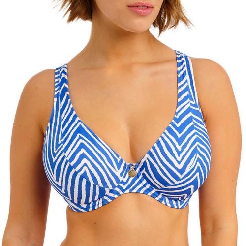 Freya Swim Fiji Falls blauw/wit voorgevormde bikinitop