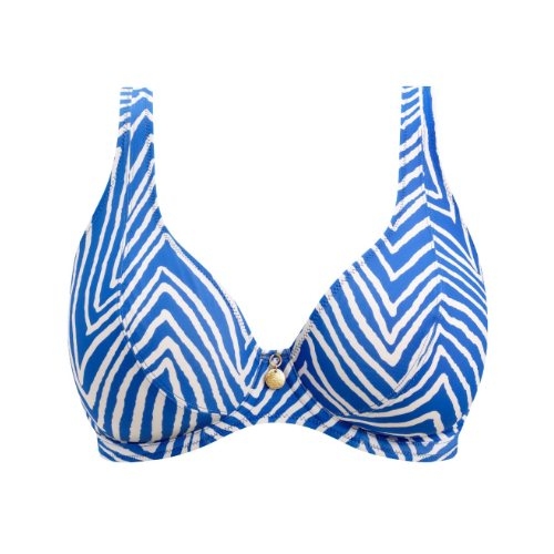 Freya Swim Fiji Falls blauw/wit voorgevormde bikinitop