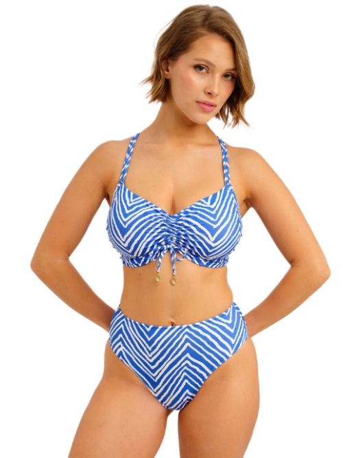 Freya Swim Fiji Falls blauw/wit soft-cup bikinitop