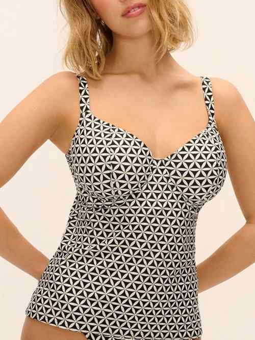 Freya Swim Koh Tao zwart/wit voorgevormde bikinitop