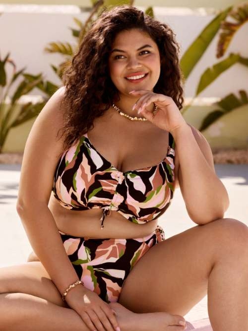 Elomi Swim Ocean Avenue zwart soft-cup bikinitop