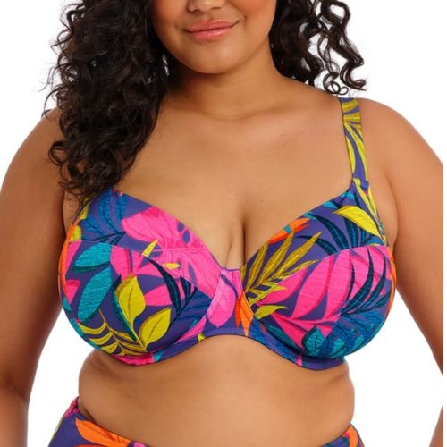 Elomi Swim Porto Rafti blauw soft-cup bikinitop