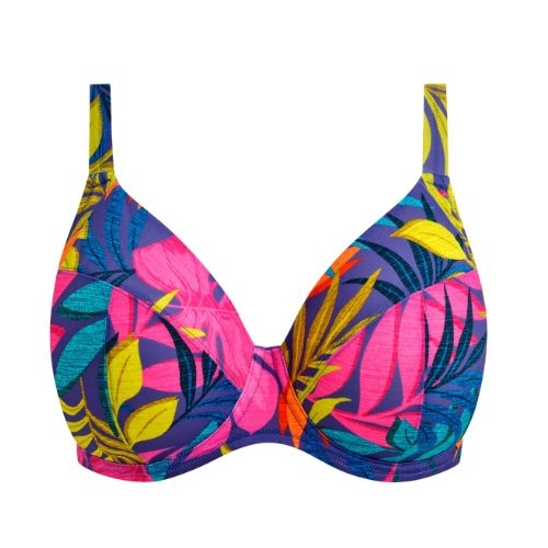 Elomi Swim Porto Rafti blauw soft-cup bikinitop