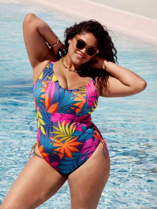 Elomi Swim Porto Rafti blauw badpak